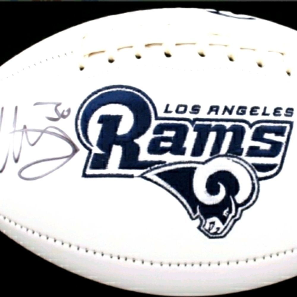 Todd Gurley Autographed LA Rams Football